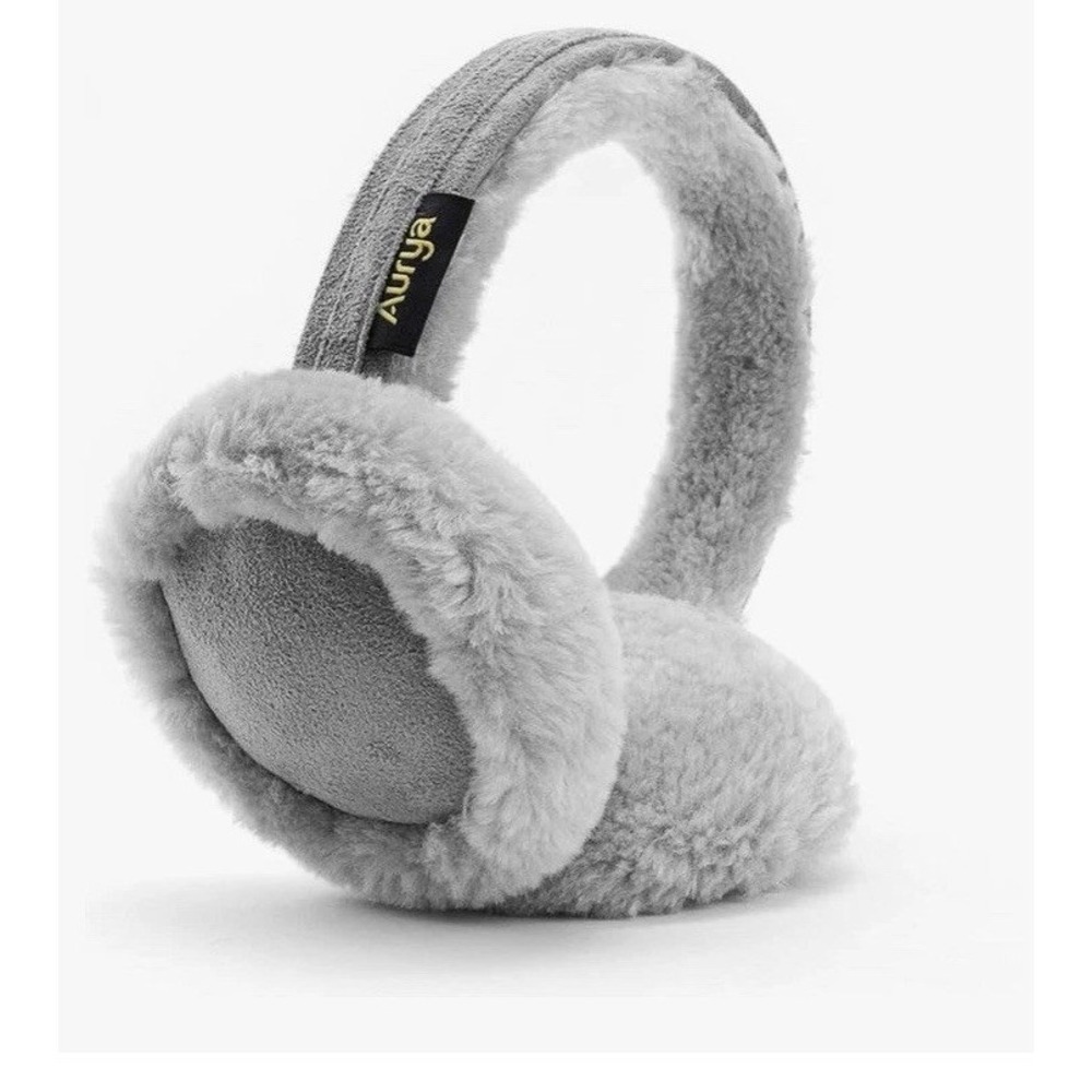 Aurya Ear Muffs Women L Gray Like New Classic Winter Outdoor Ear Warmer